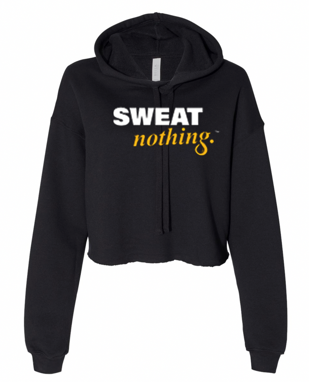 Women's Athletic Cropped Fleece Hooded Sweatshirt